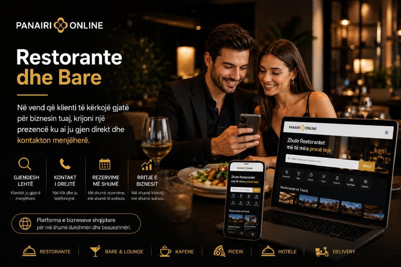 Si të reklamoni restorantin qe të duket më premium dhe më profesional dhe të merrni më shumë klientë dhe prezencë online